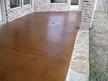 Backyard Patio Stained Concrete The Colony Texas