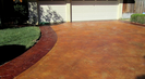 Stamped Concrete Driveway Stained Sealed Carrollton Texas
